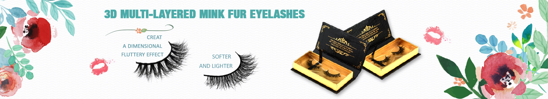 3D Multi-layered Mink Fur Eyelashes MV45
